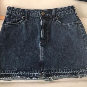 Free People denim skirt
